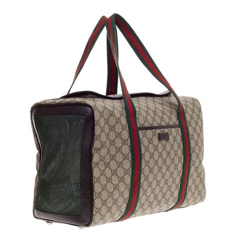 gucci pet carrier replica|gucci tote with cat.